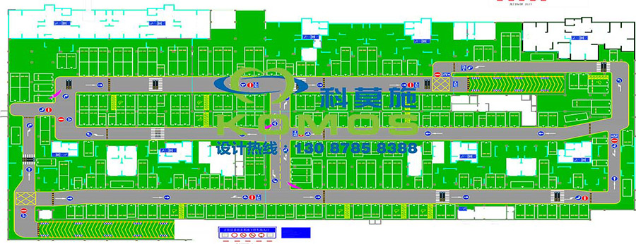 名都地下车库平面图设计方案-福建/江西/山东/河南-贵州科莫施停车场